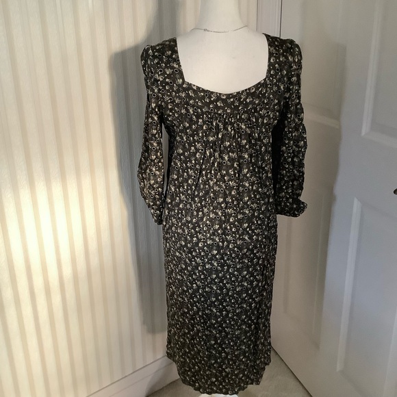 Anna Sui Dark Floral Dress Size S - Picture 2 of 9